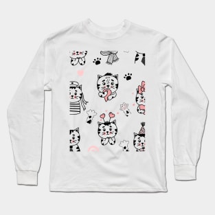 funny cat Long Sleeve T-Shirt